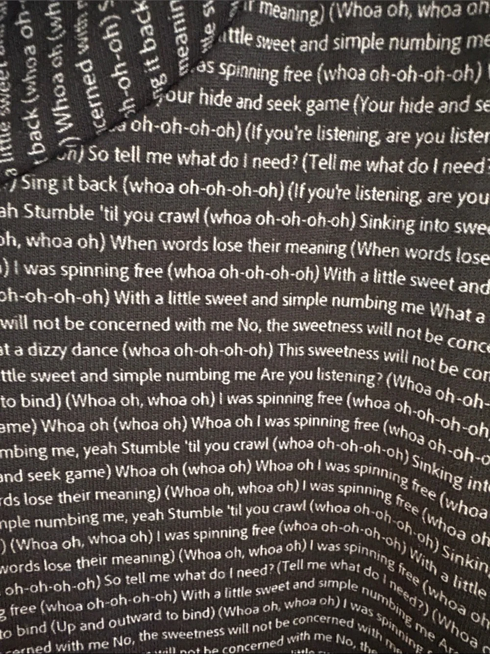 Jimmy Eat World Sweetness Lyrics Men’s Hoodie Sweatshirt - Brand Unknown Sz M